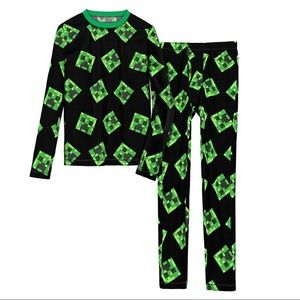 Cuddl Duds Boys Minecraft Shirt and Pants Long Underwear